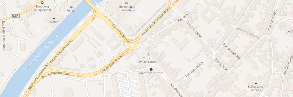 Plan du 400 Rue d’Esquerchin à Douai