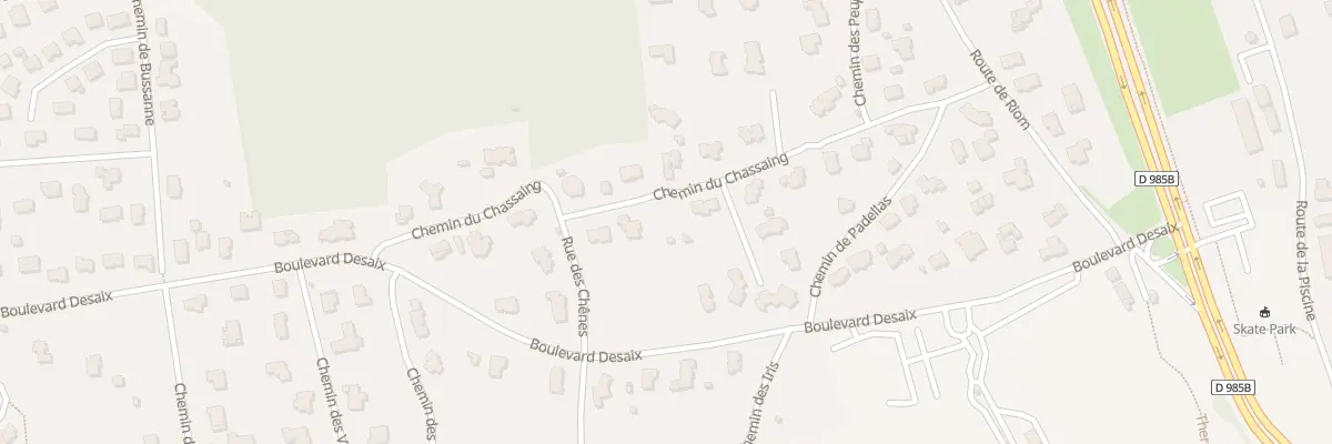 Plan du 15 Che du Chassaing à Châtel-Guyon