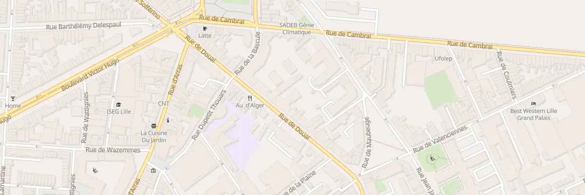 Plan du 43 Rue de Douai à Lille