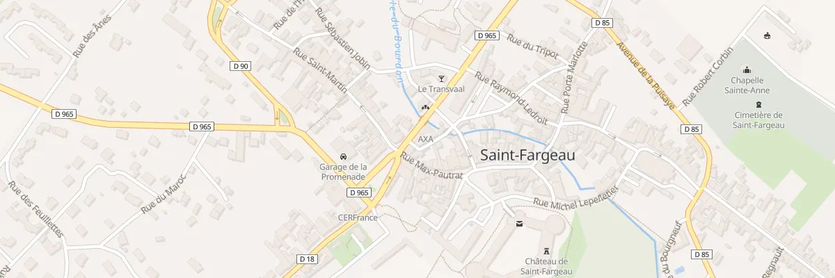 Plan du 2 Av du Général Leclerc à Saint-Fargeau