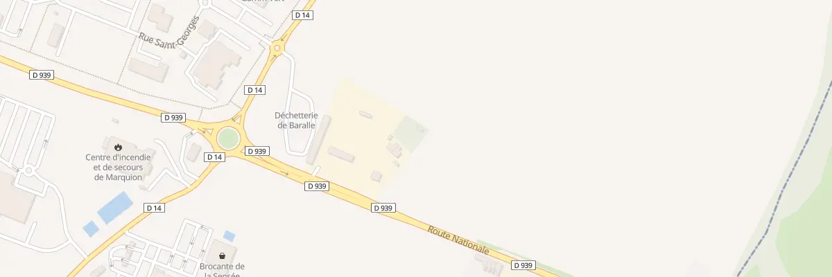 Plan du 4 Rte Nationale à Baralle