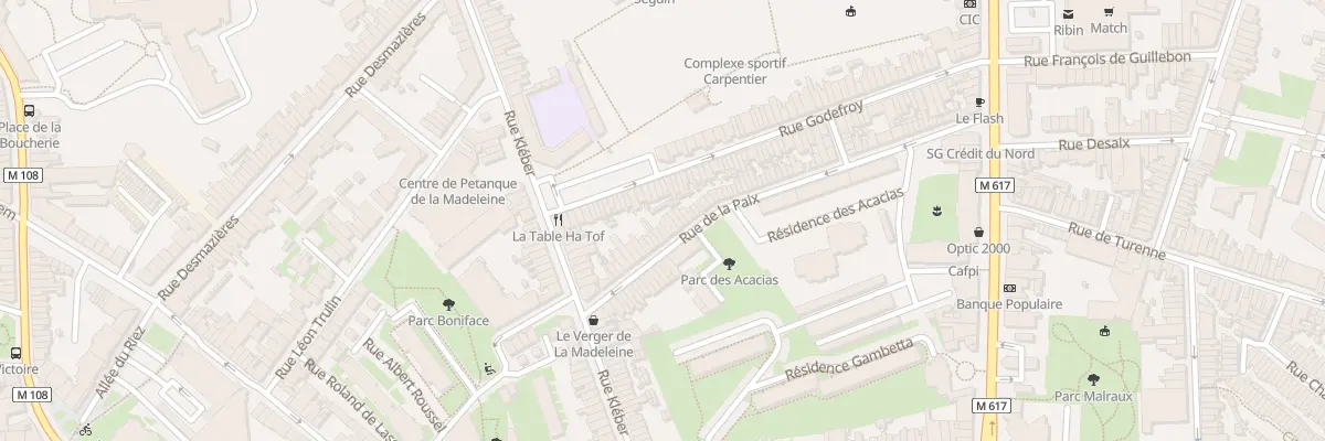 Plan du 98 Rue de la Paix à La Madeleine