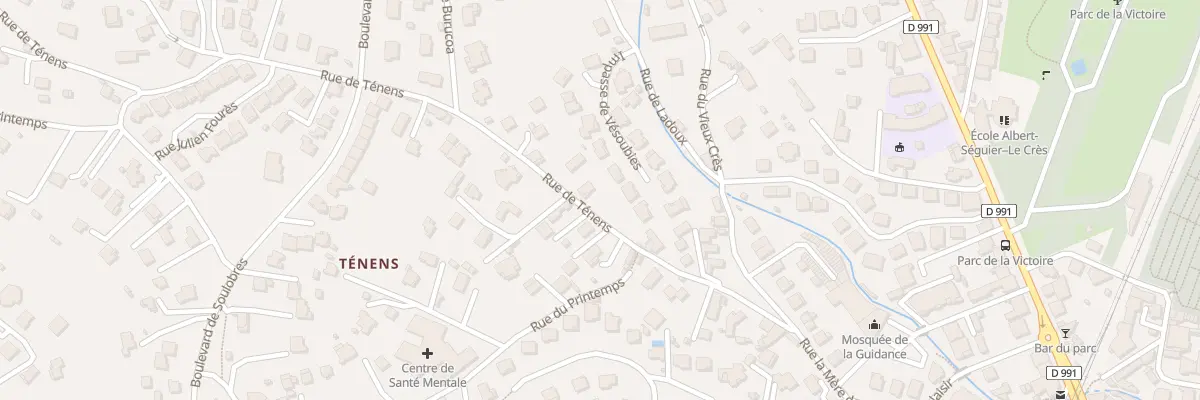 Plan du 214 Rue de Ténens à Millau