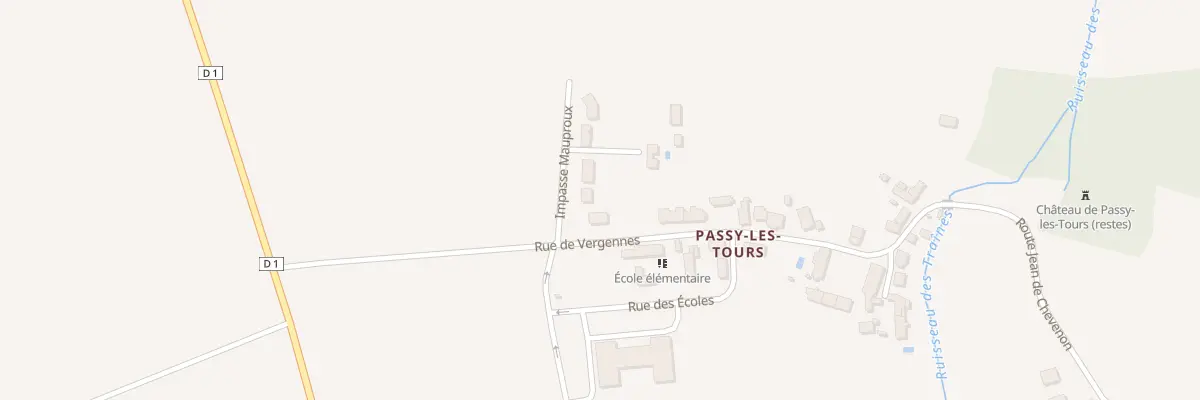 Plan du 4 Imp Mauproux à Varennes-lès-Narcy