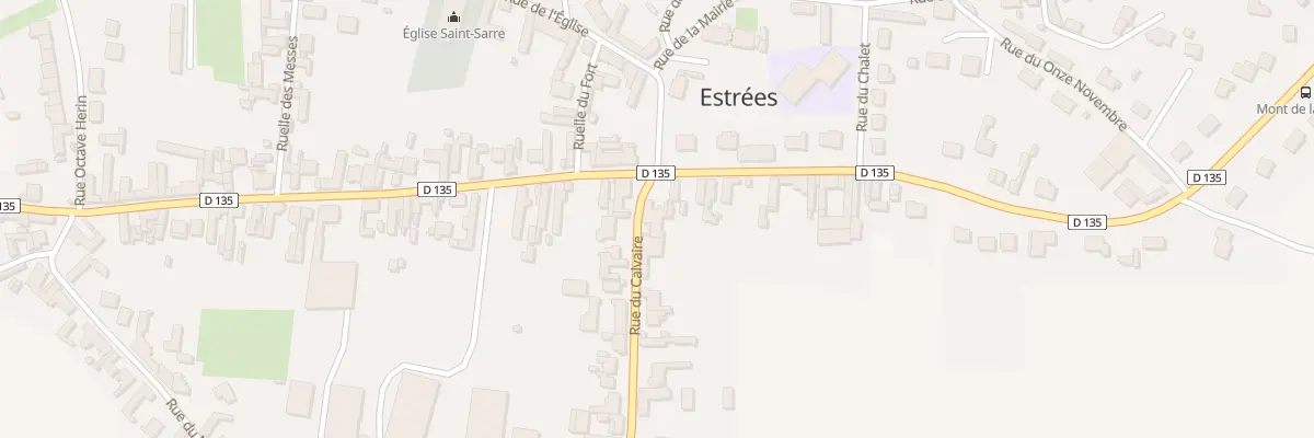 Plan du 1 Rue du Calvaire à Estrées