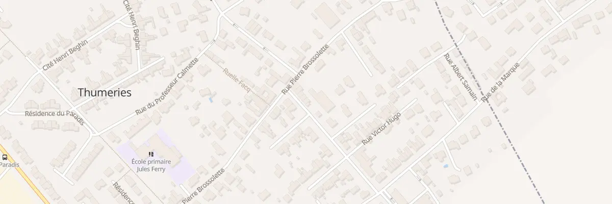 Plan du 7 Rue du Petit Wasquehal à Thumeries