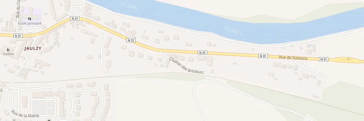 Plan du 5 Che des Brioleurs à Jaulzy