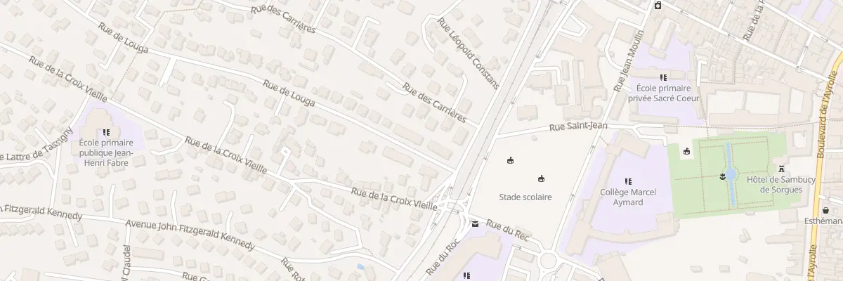 Plan du 16 Rue de Louga à Millau