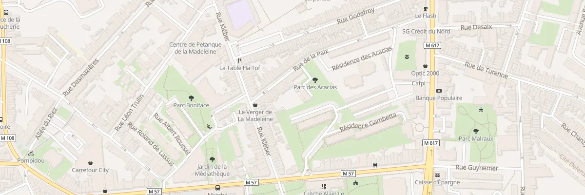 Plan du 101 Rue de la Paix à La Madeleine