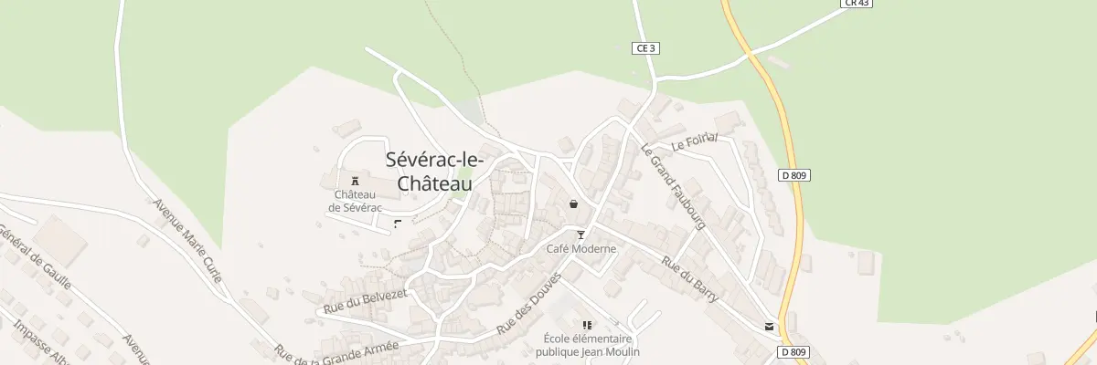 Plan du 12 Rue Gloriande de Themines à Sévérac d’Aveyron