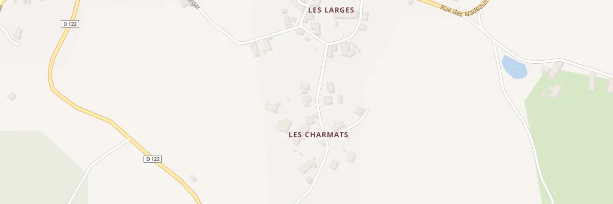 Plan du 10 Rue des Charmats- Les Charmats à Montcel
