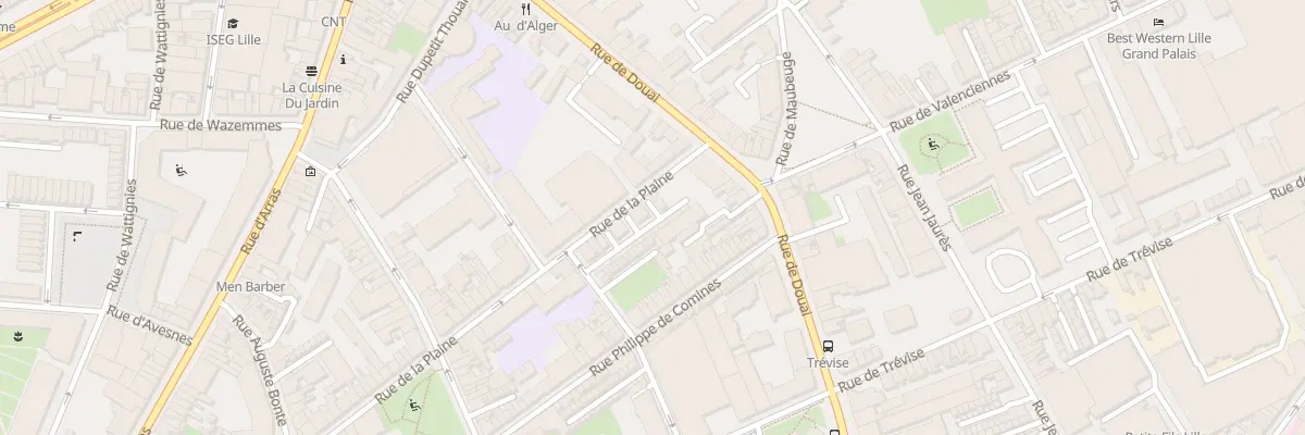 Plan du 72 Rue de Douai à Lille