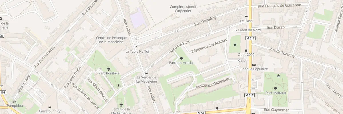Plan du 93 Rue de la Paix à La Madeleine