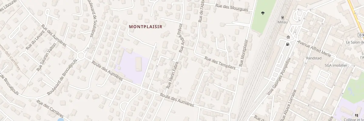 Plan du 14 Rue Henri Fabre à Millau