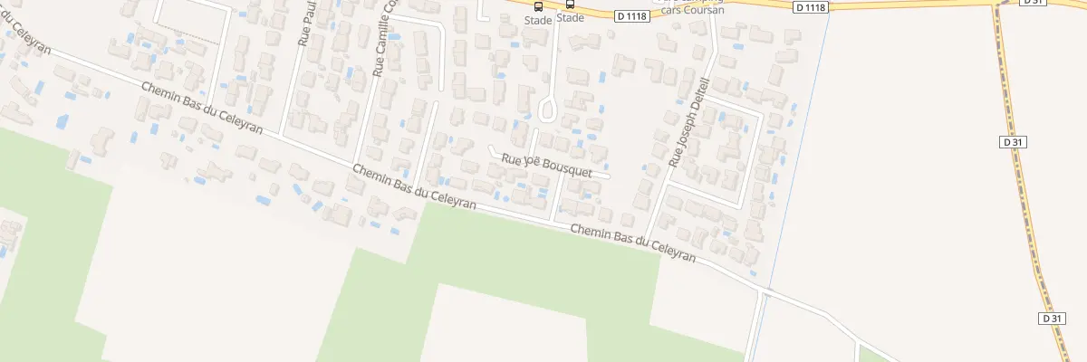 Plan du 1 Rue Joë Bousquet à Coursan