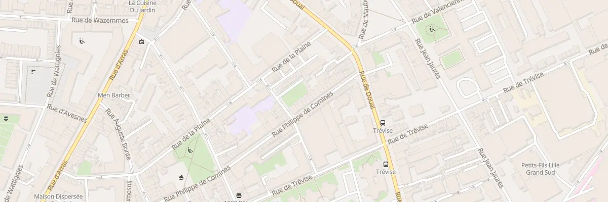 Plan du 75 Rue Philippe de Comines à Lille