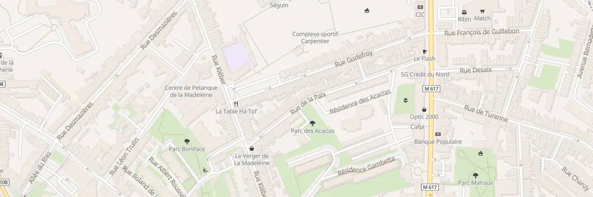 Plan du 86 Rue de la Paix à La Madeleine