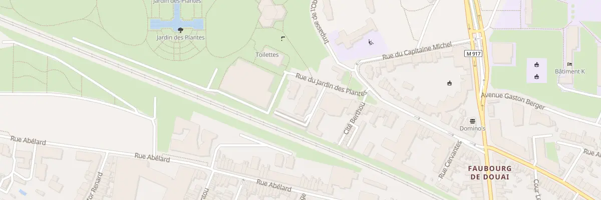 Plan du 239B Rue du Jardin des Plantes à Lille