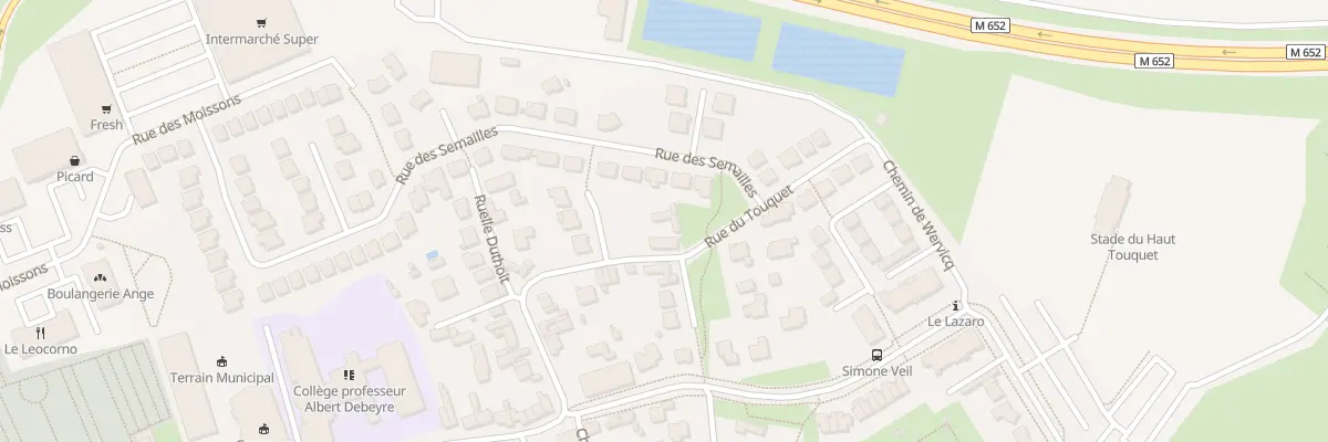 Plan du 55 Rue du Touquet à Marquette-lez-Lille