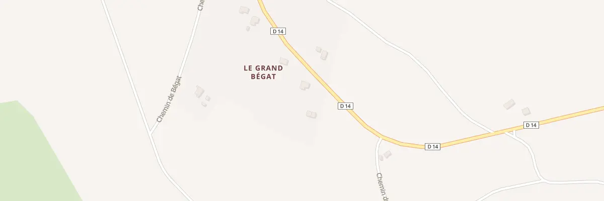 Plan du 625 Le Grand Begat à Alligny-Cosne