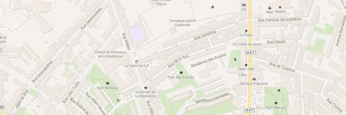 Plan du 84 Rue de la Paix à La Madeleine