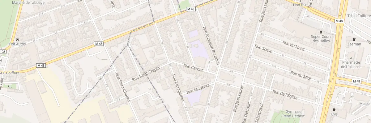 Plan du 10 Rue Carnot à Marcq-en-Barœul