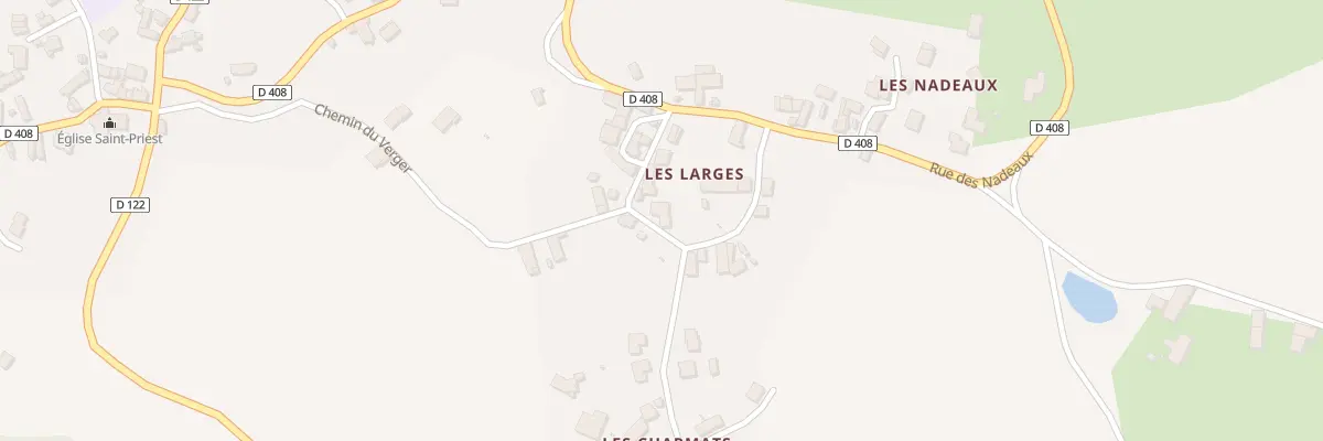 Plan du 13 Rue des Larges - les Larges à Montcel