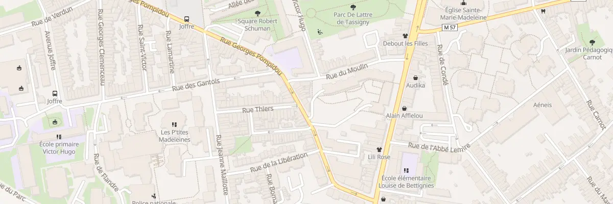 Plan du 42 Rue du Pdt Georges Pompidou à La Madeleine