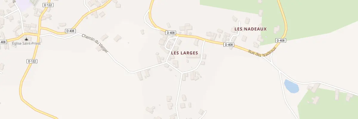 Plan du 11 Rue des Larges - les Larges à Montcel