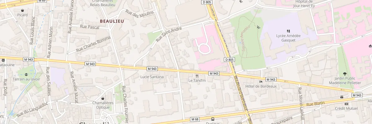Plan du 8 Av Joseph Claussat à Chamalières