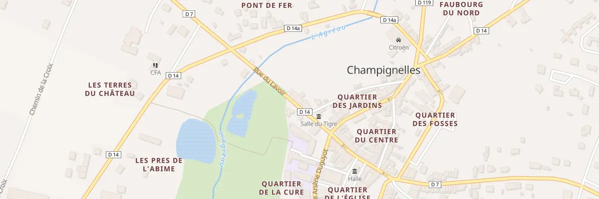 Plan du 6 Rue du Lavoir à Champignelles