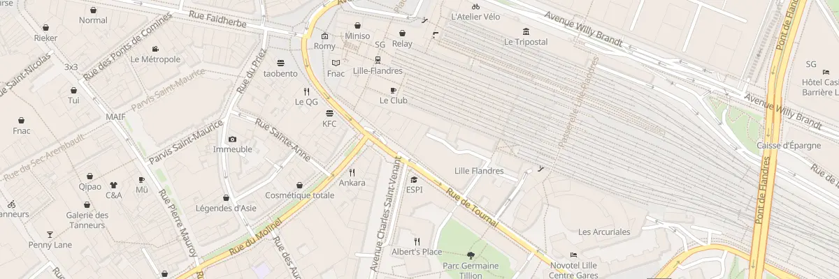 Plan du 25 Rue de Tournai à Lille