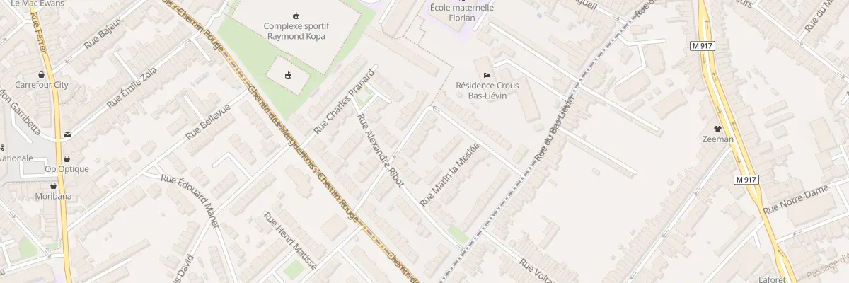 Plan du 16 Rue Louis Loucheur à Lille