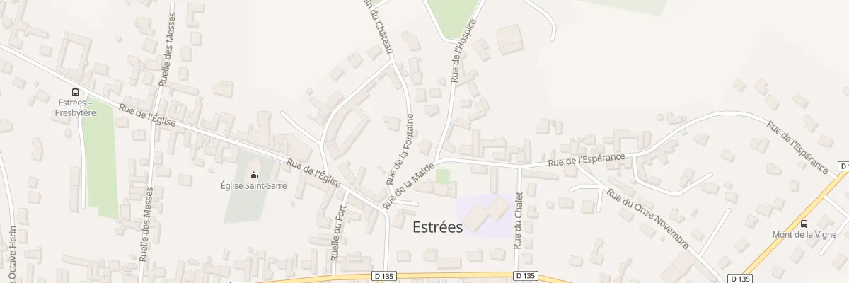 Plan du 1 Rue de l’Hospice à Estrées