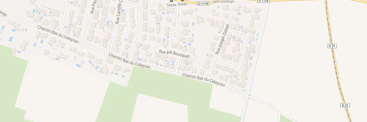 Plan du 2 Rue Joë Bousquet à Coursan