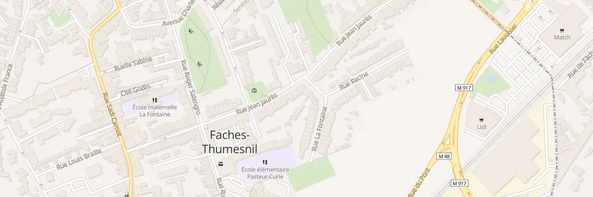 Plan du 80 Rue Jean Jaurès à Faches-Thumesnil
