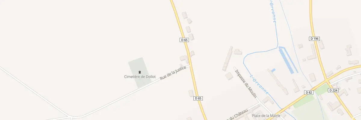 Plan du 2 Rue de la Justice à Dollot