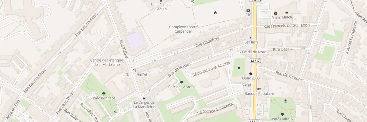Plan du 70 Rue de la Paix à La Madeleine