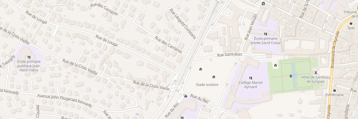 Plan du 9002 Rue Léopold Constans à Millau