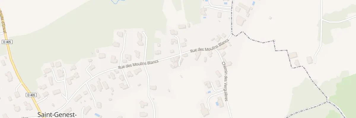 Plan du 26 Rue des Moulins Blancs à Malauzat