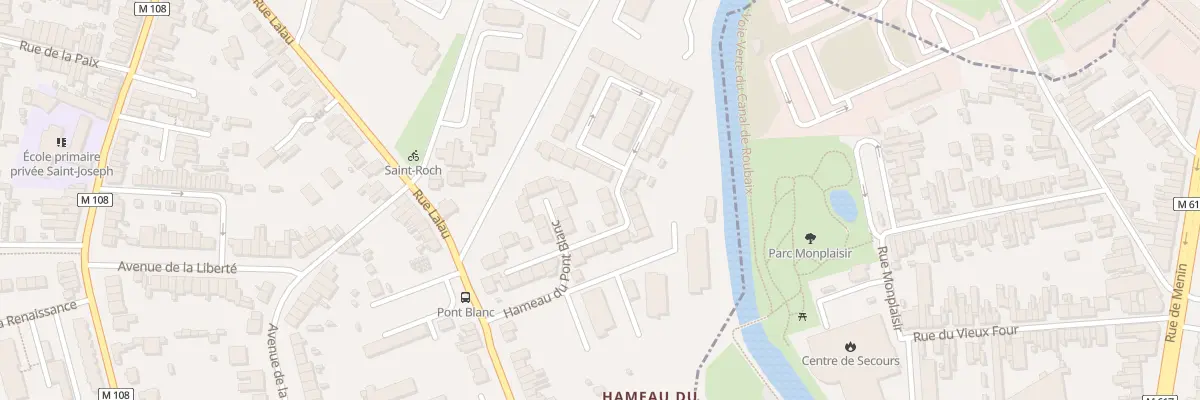 Plan du 53 Vc Hameau du Pont Blanc à Marquette-lez-Lille