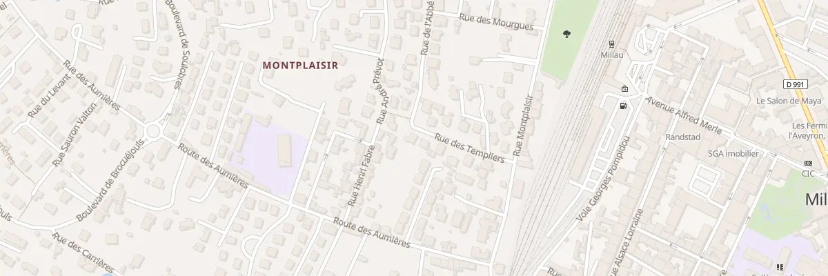 Plan du 13 Rue des Templiers à Millau