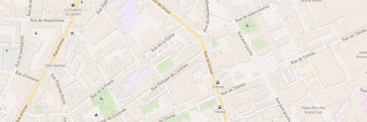 Plan du 92 Rue de Douai à Lille