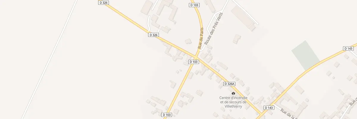 Plan du 2B Rue de Paris à Villethierry