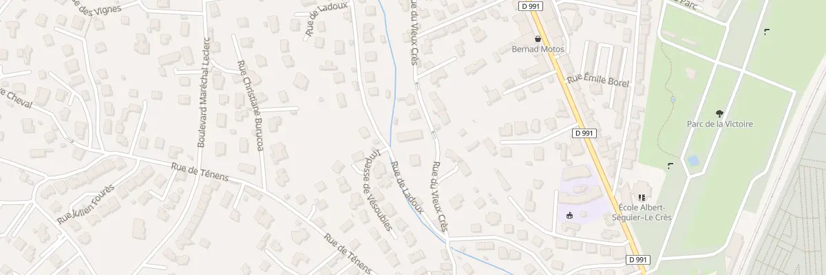 Plan du 7 Rue du Vieux Crès à Millau