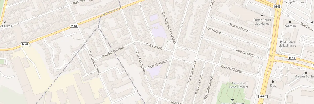 Plan du 13 Rue Carnot à Marcq-en-Barœul