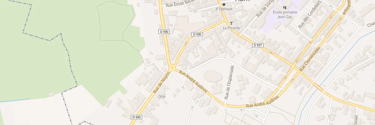 Plan du 29 Rue de Noyon à Ham