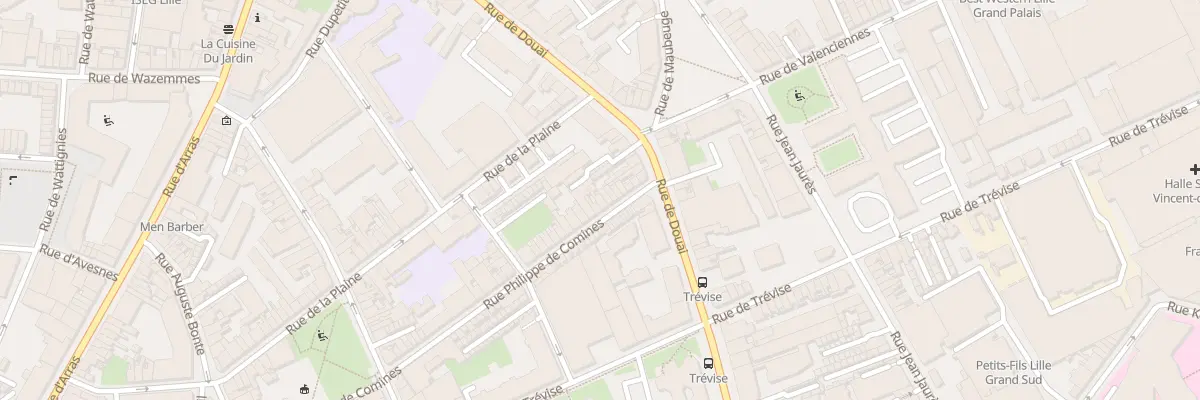 Plan du 91 Rue Philippe de Comines à Lille