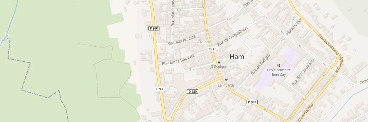 Plan du 11 Rue Emile Bacquet à Ham