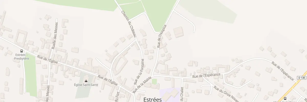 Plan du 5 Rue de l’Hospice à Estrées